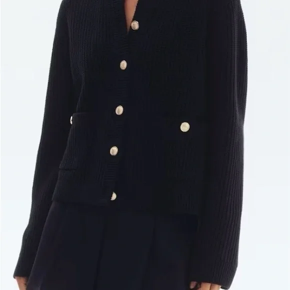 H&M Black Short Knit Cardigan - Picture 9 of 9